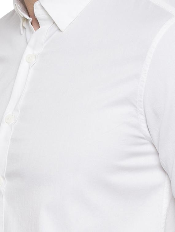 white solid casual shirt - 15773033 - Zoom Image - 5