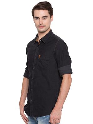 blue solid casual shirt - 15773055 - Standard Image - 2