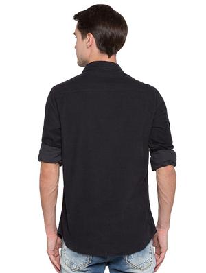 blue solid casual shirt - 15773055 - Standard Image - 3