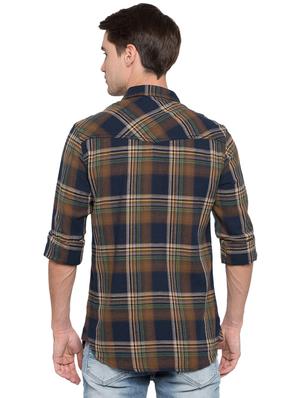 multi colored checkered casual shirt - 15773101 - Standard Image - 3