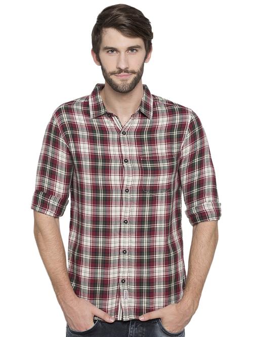 red checkered casual shirt - 15773102 - Standard Image - 1