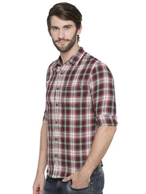 red checkered casual shirt - 15773102 - Standard Image - 2