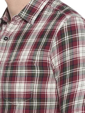 red checkered casual shirt - 15773102 - Standard Image - 5