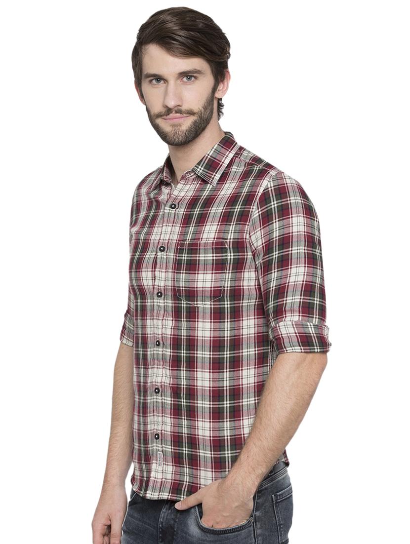 red checkered casual shirt - 15773102 - Zoom Image - 2