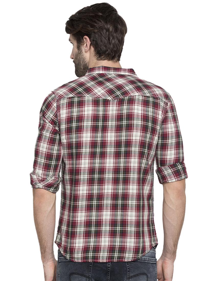 red checkered casual shirt - 15773102 - Zoom Image - 3