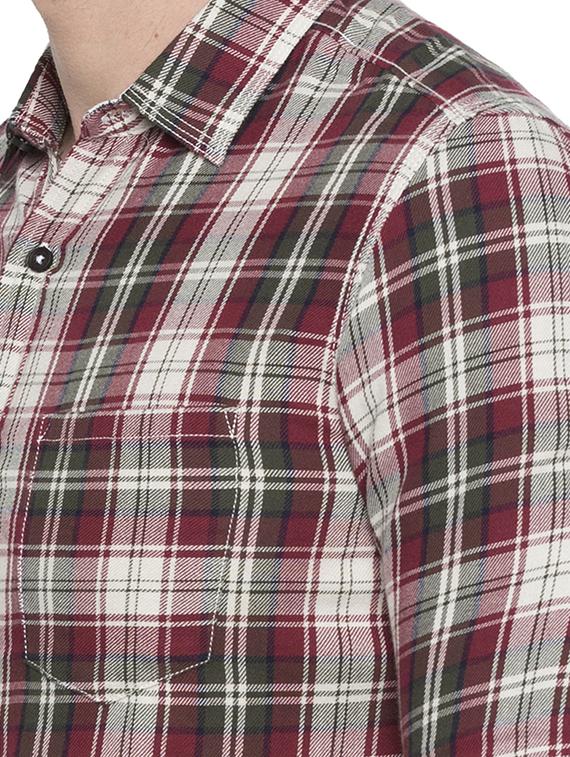 red checkered casual shirt - 15773102 - Zoom Image - 5