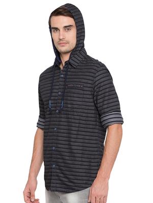 blue striped casual shirt - 15773147 - Standard Image - 2