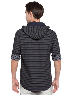 blue striped casual shirt - 15773147 - Standard Image - 3