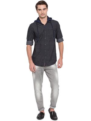 blue striped casual shirt - 15773147 - Standard Image - 4