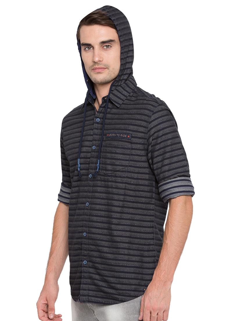 blue striped casual shirt - 15773147 - Zoom Image - 2