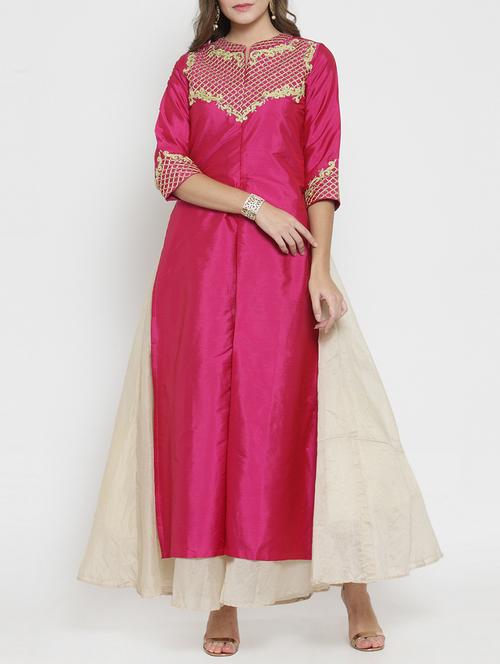 layered embroidered dress - 15773319 - Standard Image - 1