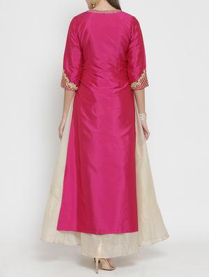 layered embroidered dress - 15773319 - Standard Image - 3