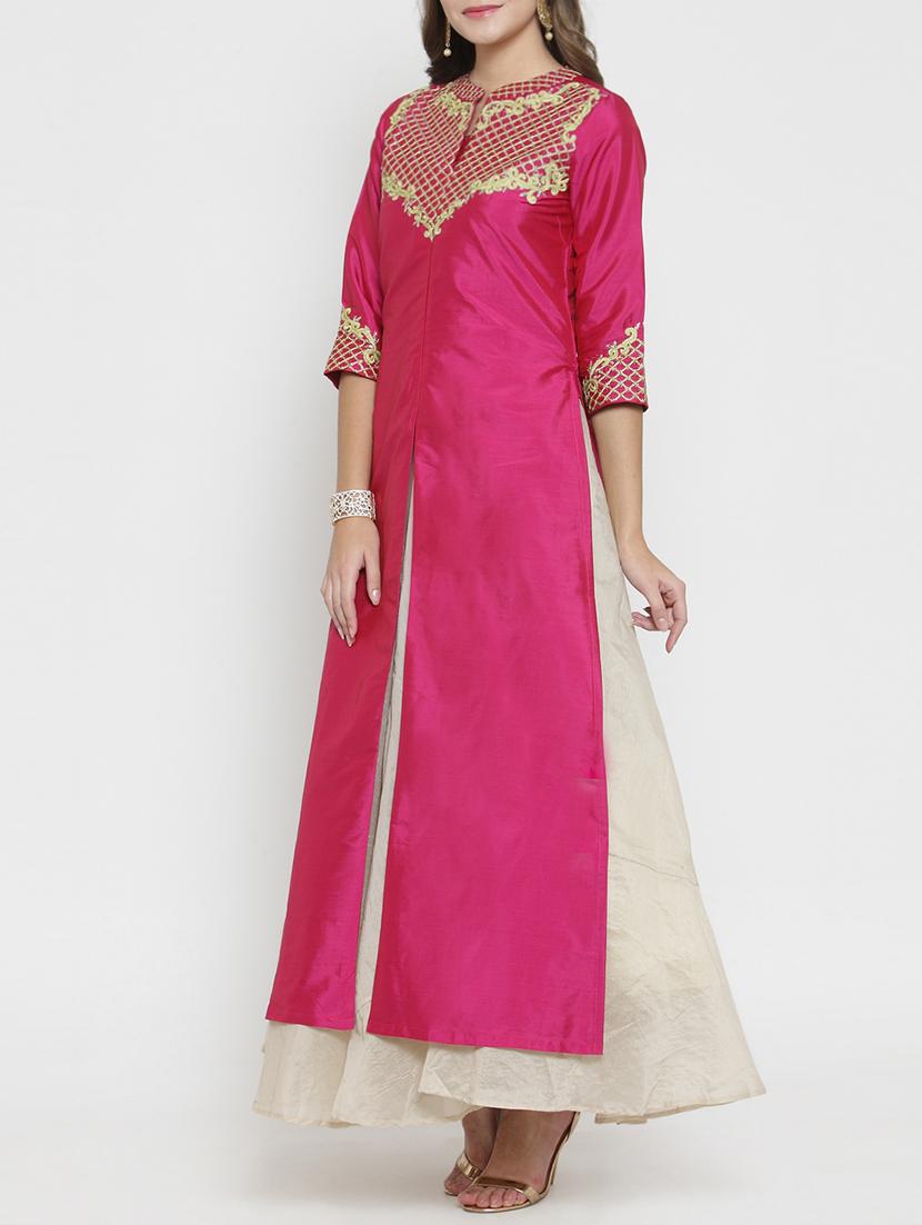 layered embroidered dress - 15773319 - Zoom Image - 2