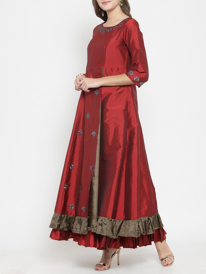 layered embroidered dress - 15773320 - Zoom Image - 2