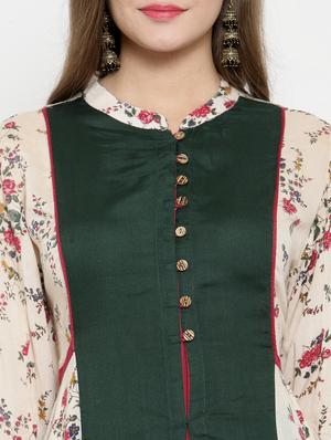 flared printed dress - 15773322 - Standard Image - 4