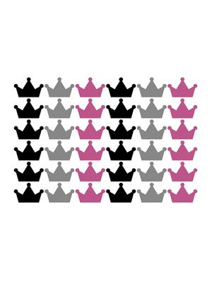 sehaz artworks crown multicolor wall sticker - 15773398 - Standard Image - 2