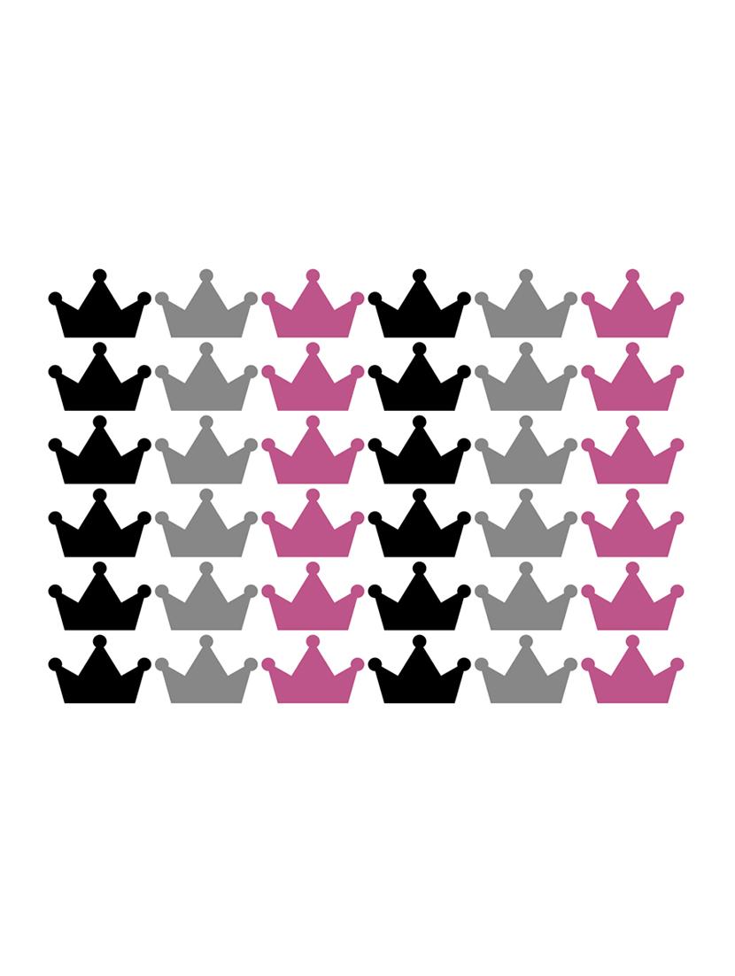sehaz artworks crown multicolor wall sticker - 15773398 - Zoom Image - 2