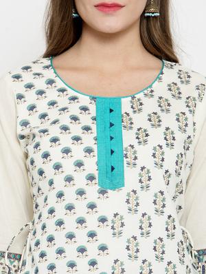 printed straight kurta - 15773625 - Standard Image - 5