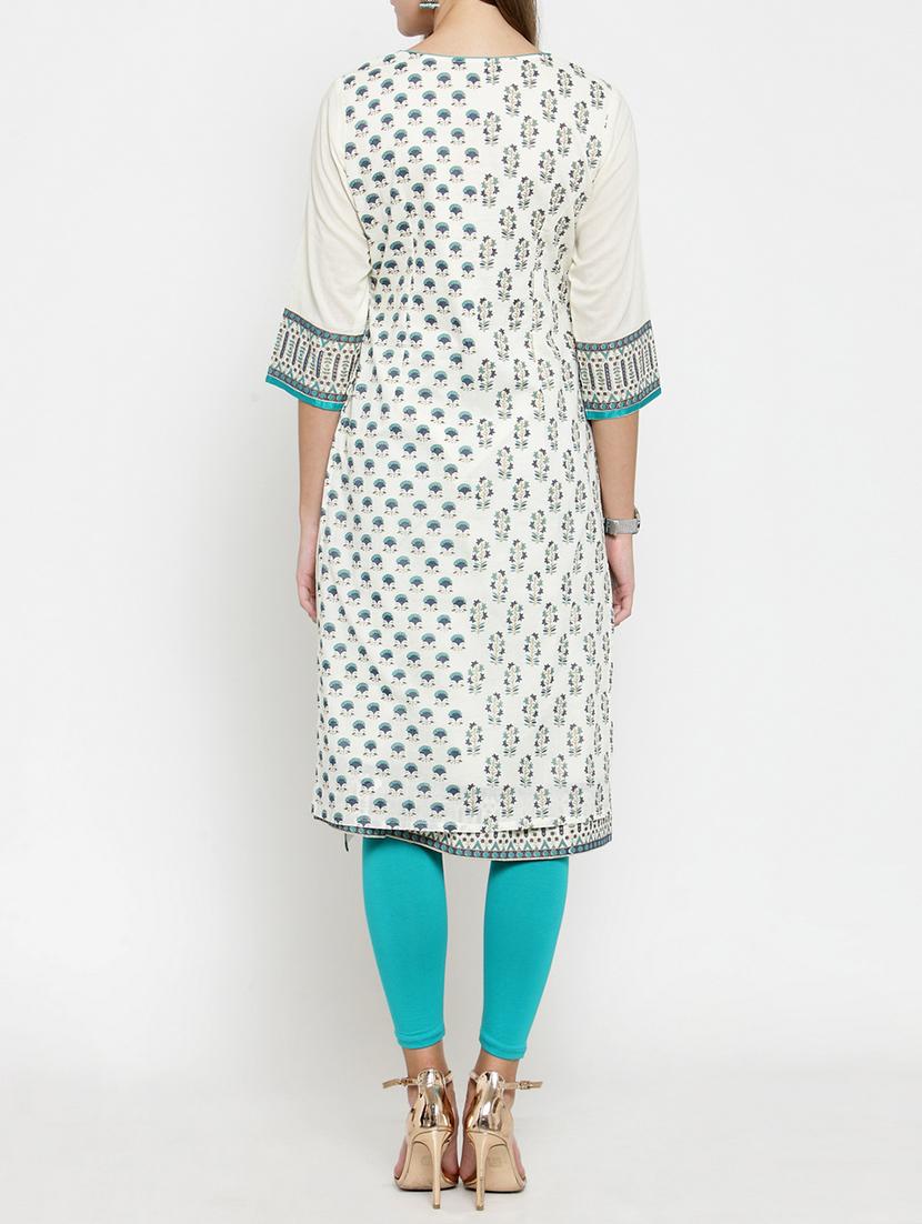 printed straight kurta - 15773625 - Zoom Image - 3