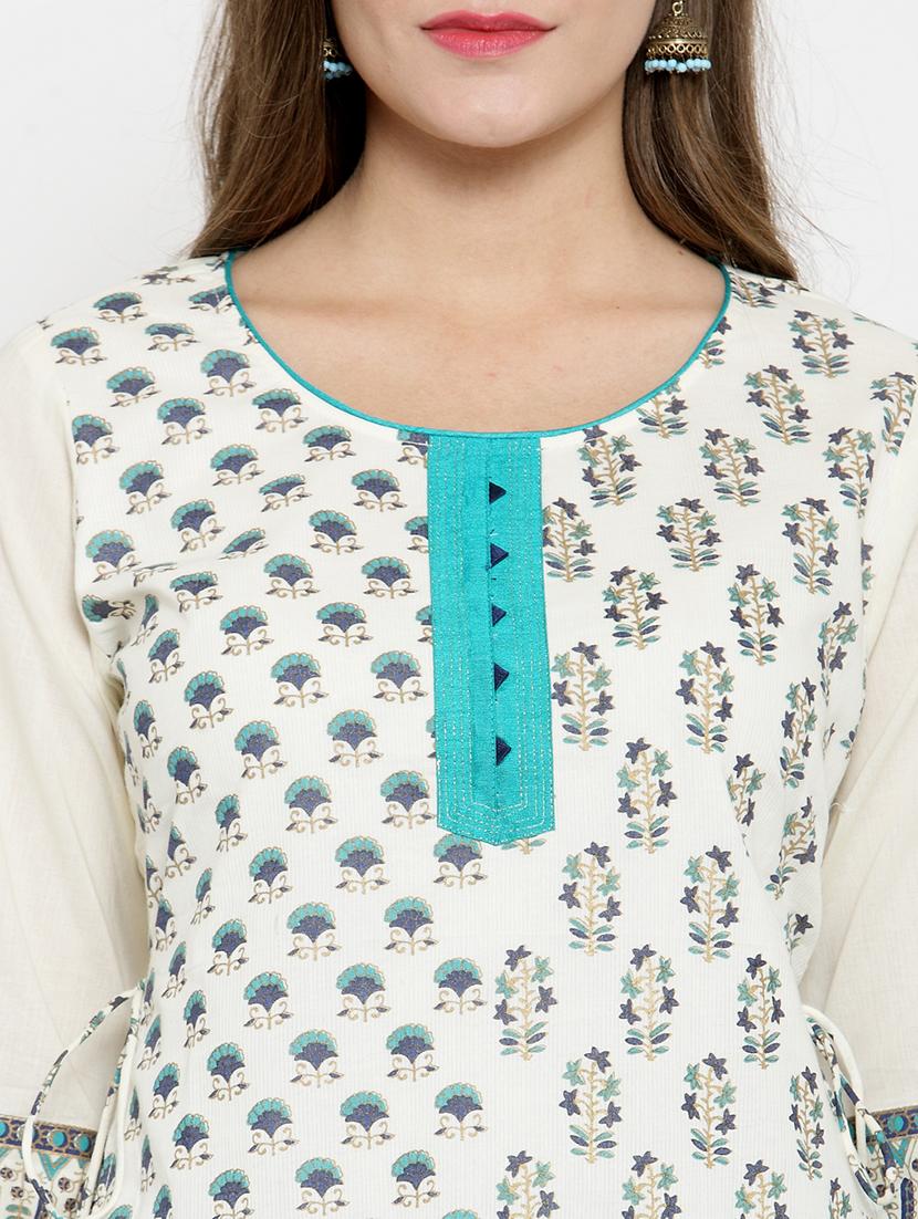 printed straight kurta - 15773625 - Zoom Image - 5