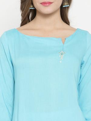 ombre straight kurta - 15773634 - Standard Image - 5