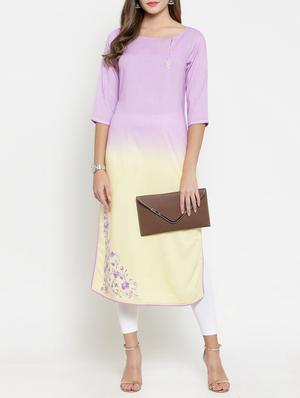 printed a-line kurta - 15773635 - Standard Image - 4