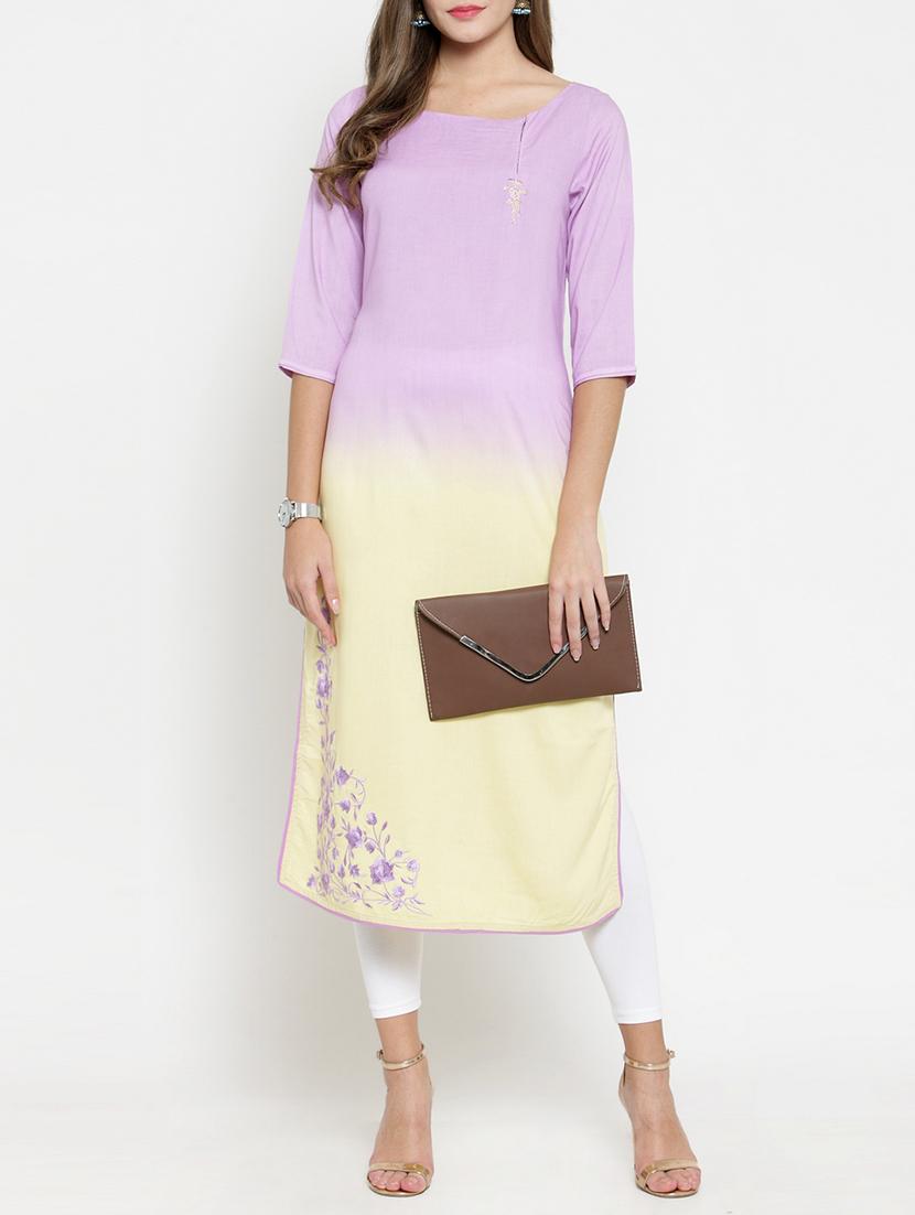 printed a-line kurta - 15773635 - Zoom Image - 4
