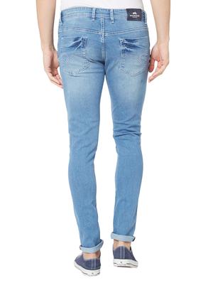 blue cotton washed jeans - 15773782 - Standard Image - 3