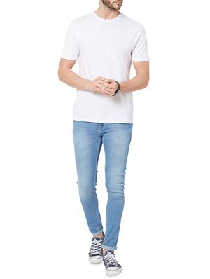 blue cotton washed jeans - 15773782 - Standard Image - 4