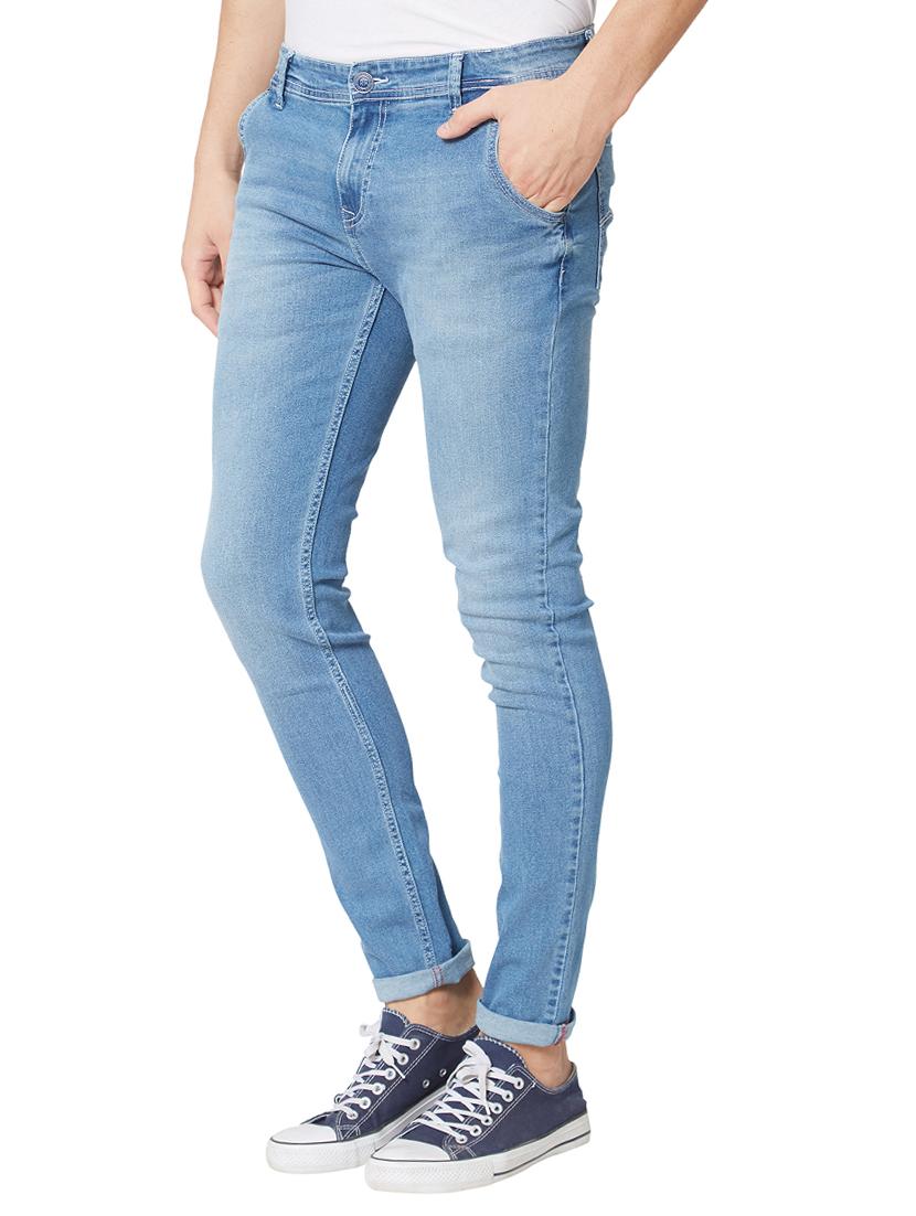 blue cotton washed jeans - 15773782 - Zoom Image - 2