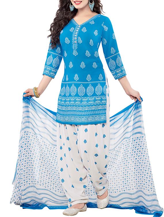 printed unstitched combo suits - 15774225 - Zoom Image - 2