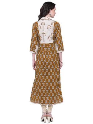 high low printed kurta - 15774757 - Standard Image - 3
