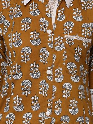 high low printed kurta - 15774757 - Standard Image - 4