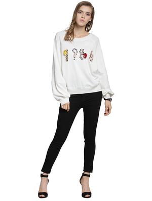 braided patch raglan sleeved sweatshirt - 15774786 - Standard Image - 4