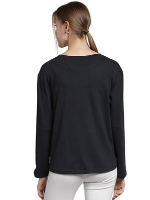 eyelet lace up slogan sweatshirt - 15774788 - Standard Image - 3