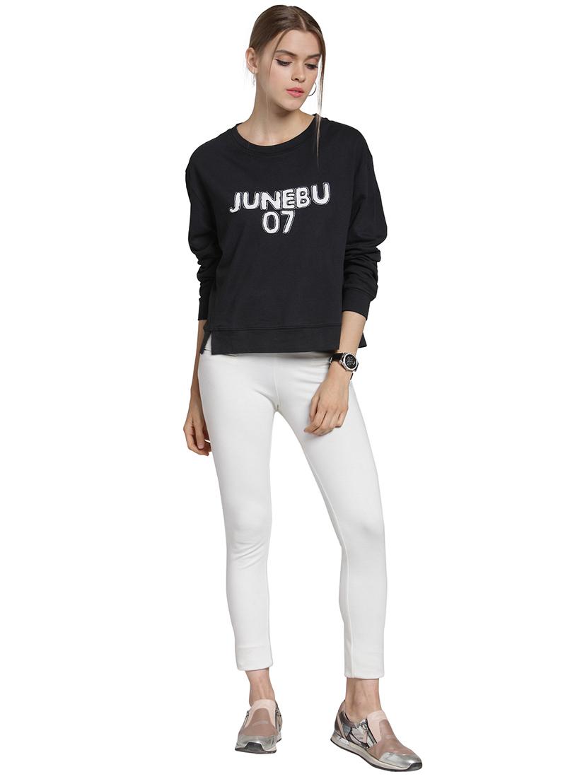 applique work boxy sweatshirt - 15774790 - Zoom Image - 4