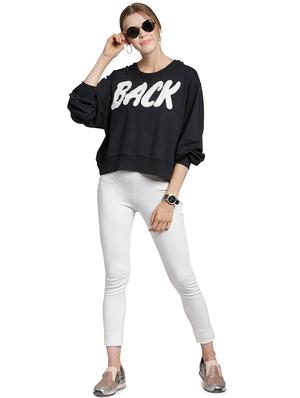 contrast letter patch sweatshirt - 15774793 - Standard Image - 4