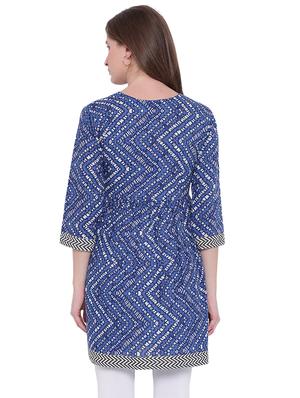 chevron flared kurti - 15774879 - Standard Image - 3
