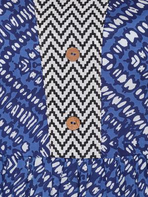 chevron flared kurti - 15774879 - Standard Image - 4