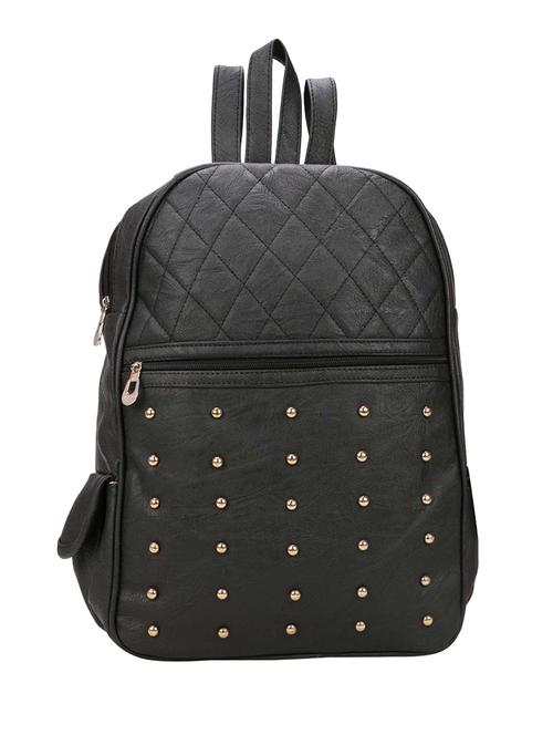 black leatherette (pu) fashion backpack - 15774940 - Standard Image - 1
