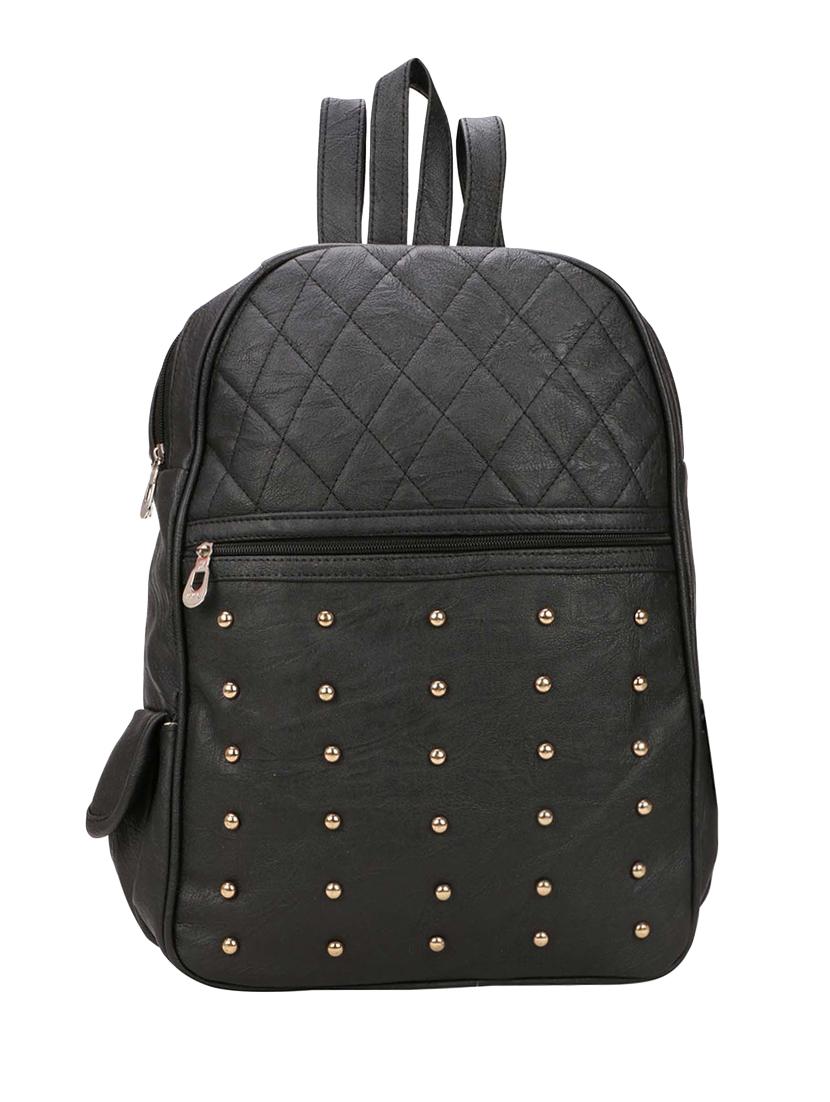 black leatherette (pu) fashion backpack - 15774940 - Zoom Image - 1