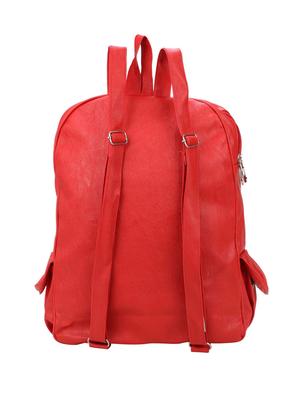 red leatherette (pu) fashion backpack - 15774941 - Standard Image - 2