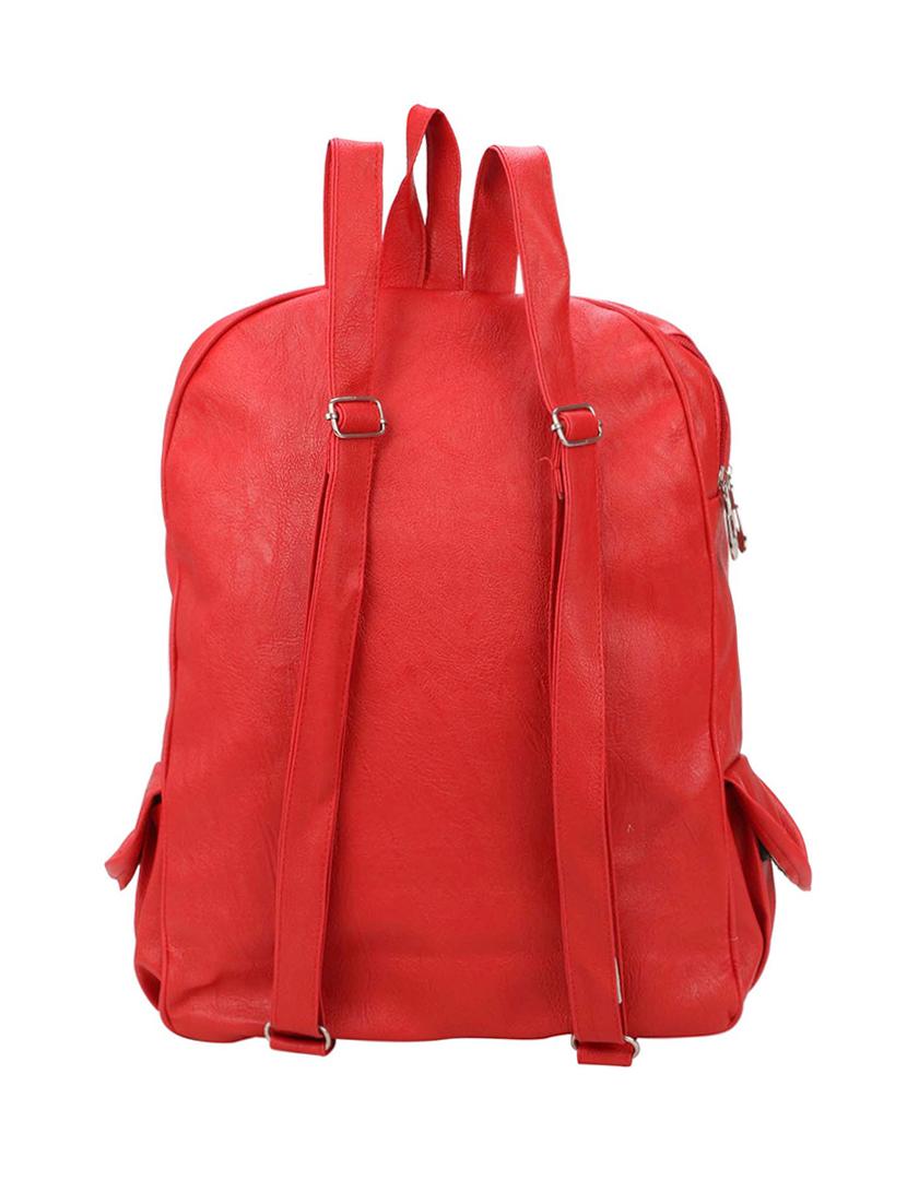 red leatherette (pu) fashion backpack - 15774941 - Zoom Image - 2