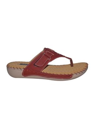maroon toe separator slippers - 15775007 - Standard Image - 2