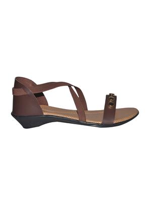 brown back strap sandals - 15775011 - Standard Image - 2