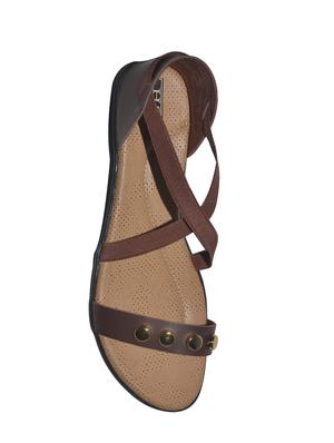 brown back strap sandals - 15775011 - Standard Image - 4