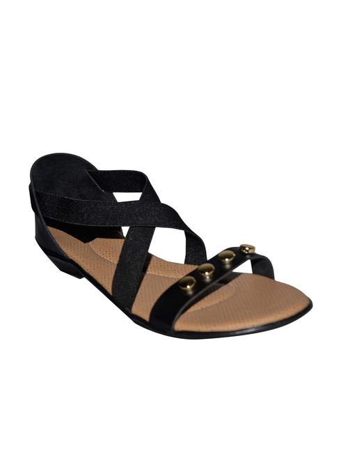black back strap sandals - 15775012 - Standard Image - 1