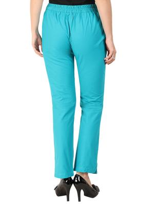 faux button detail flat front trouser - 15775290 - Standard Image - 3