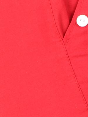contrast button detail flat front trouser - 15775294 - Standard Image - 4