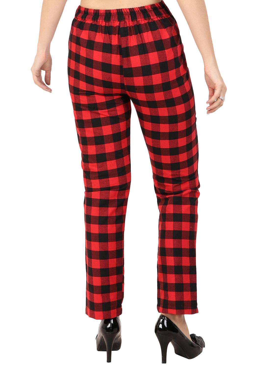 flat front checkered trouser - 15775306 - Zoom Image - 3
